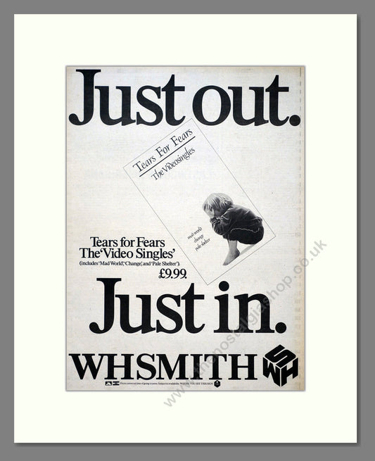 Tears For Fears - Video Singles. Vintage Advert 1983 (ref AD20996)