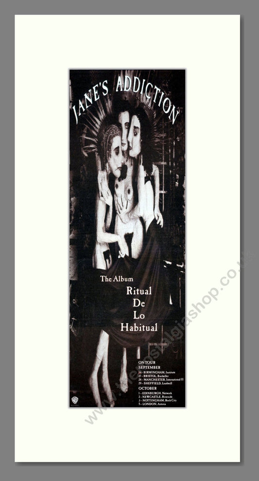 Jane's Addiction - Ritual De Lo Habitual. Vintage Advert 1990 (ref AD201602)