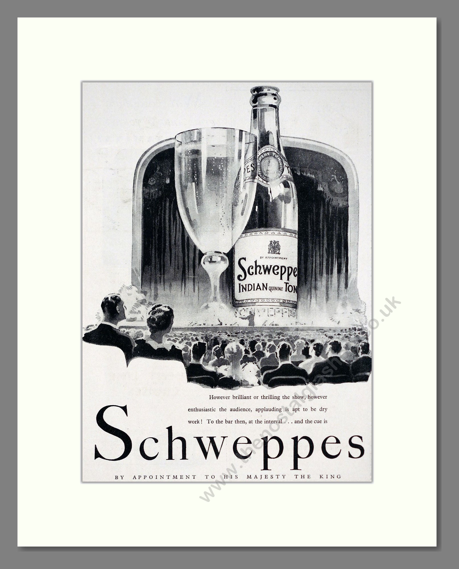 Schweppes - Indian Tonic Water. Vintage Advert 1934 (ref AD67029)