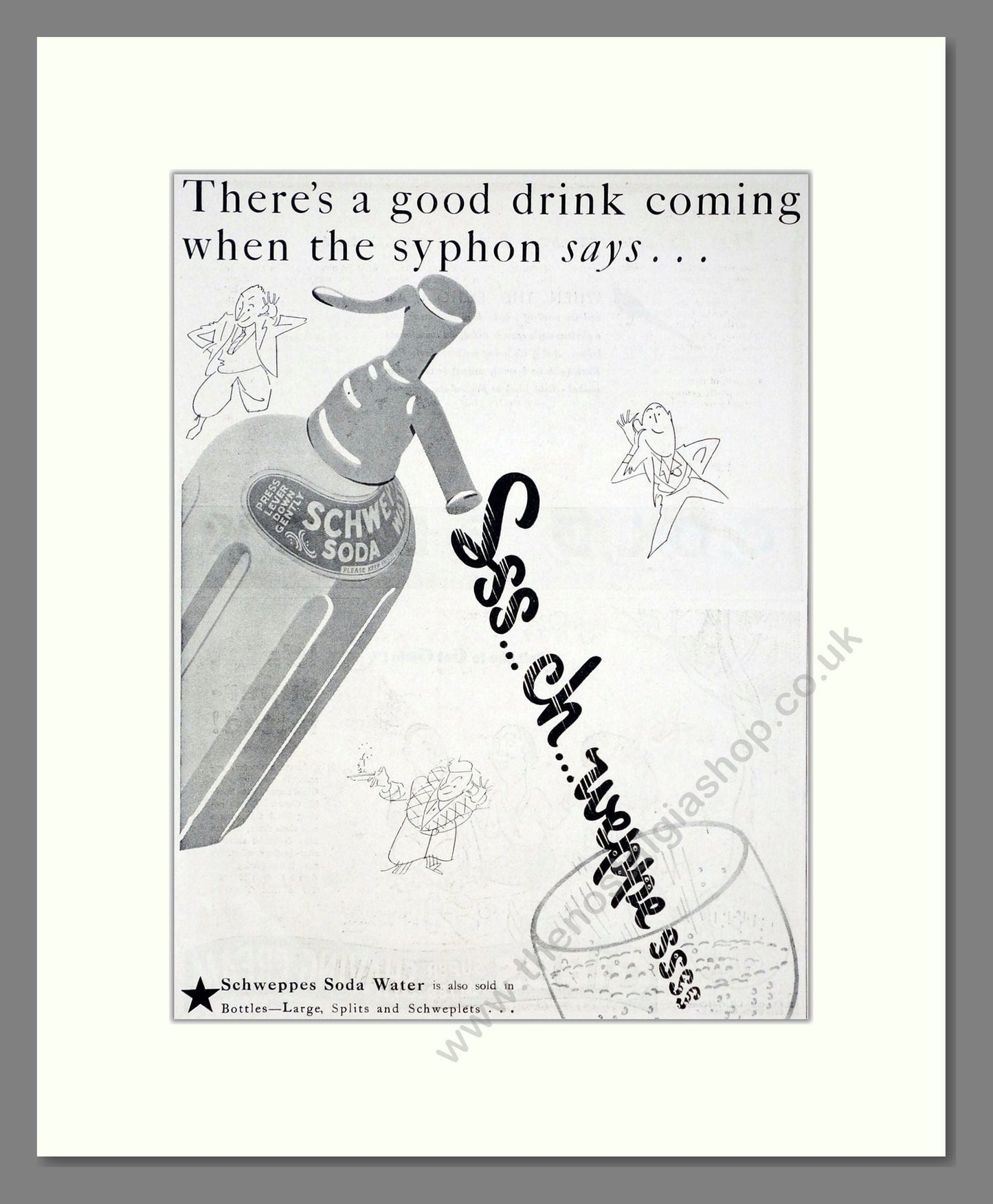 Schweppes - Soda Water. Vintage Advert 1935 (ref AD67035)