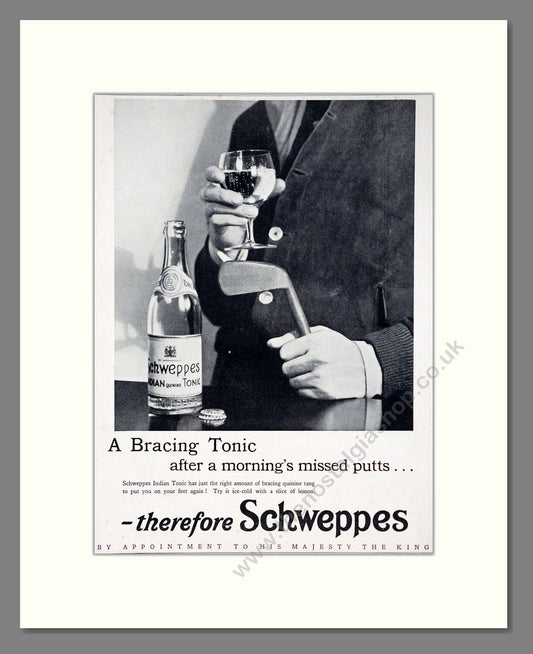 Schweppes - Indian Tonic Water. Vintage Advert 1933 (ref AD67039)