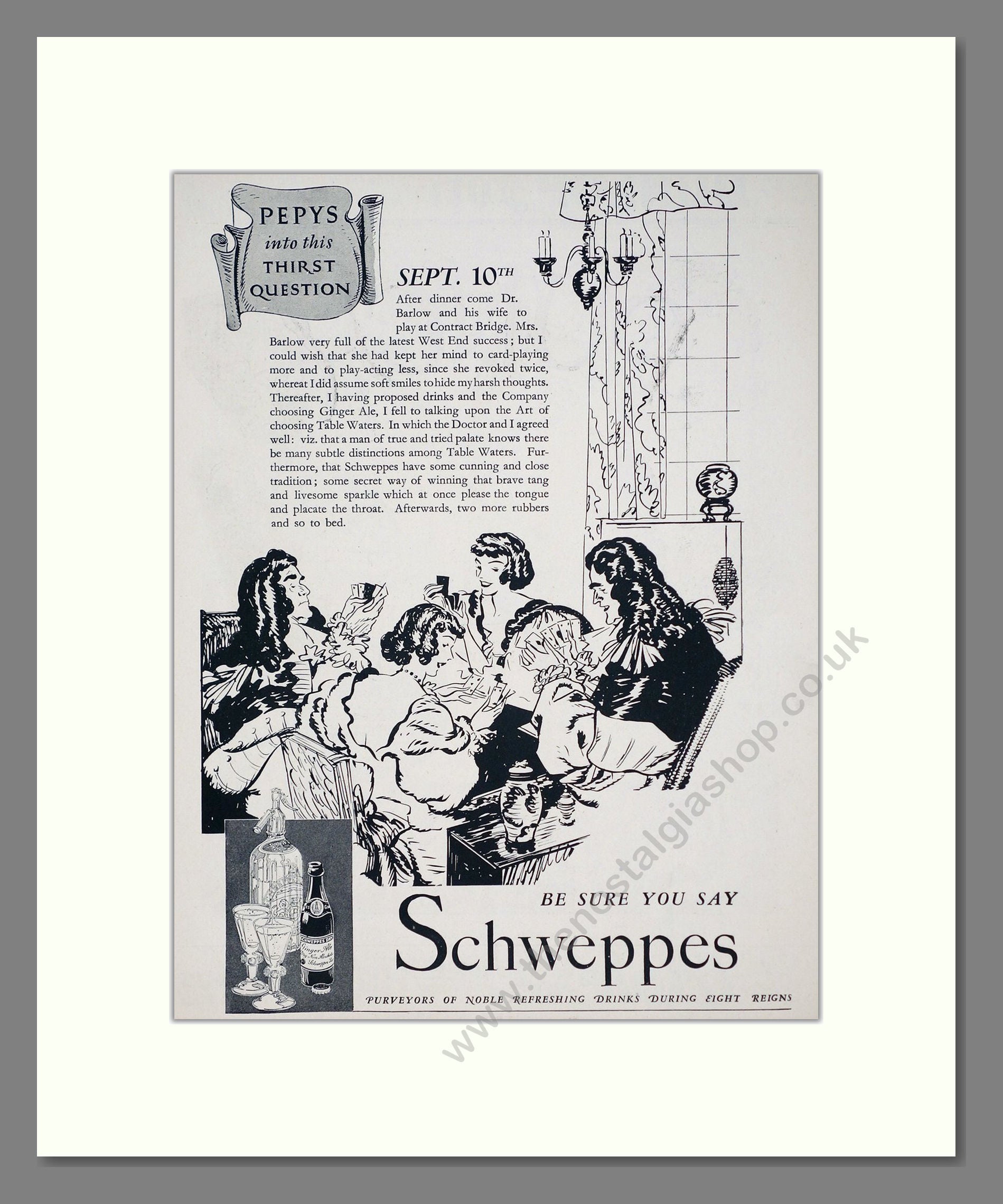 Schweppes - Ginger Ale. Vintage Advert 1937 (ref AD67047)
