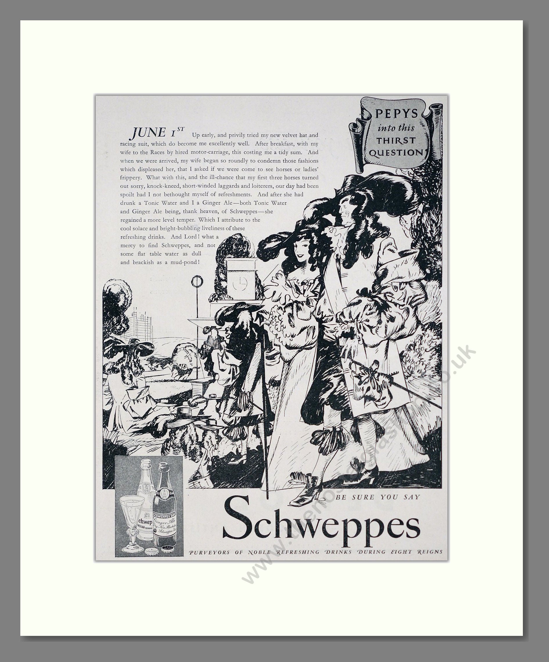 Schweppes - Ginger Ale. Vintage Advert 1937 (ref AD67050)
