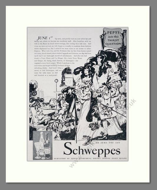 Schweppes - Ginger Ale. Vintage Advert 1937 (ref AD67050)