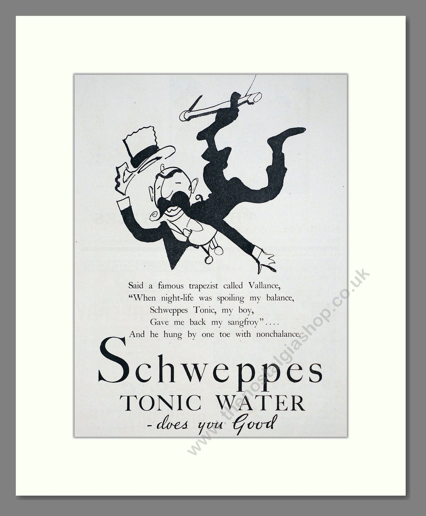 Schweppes - Tonic Water. Vintage Advert 1935 (ref AD67053)