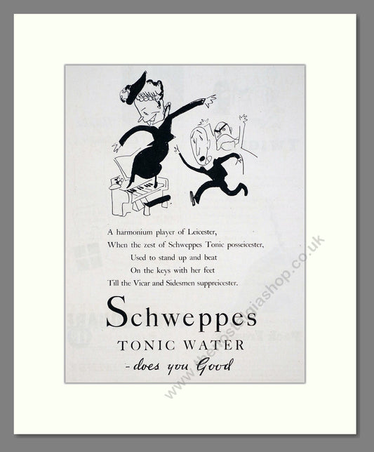 Schweppes - Tonic Water. Vintage Advert 1935 (ref AD67058)