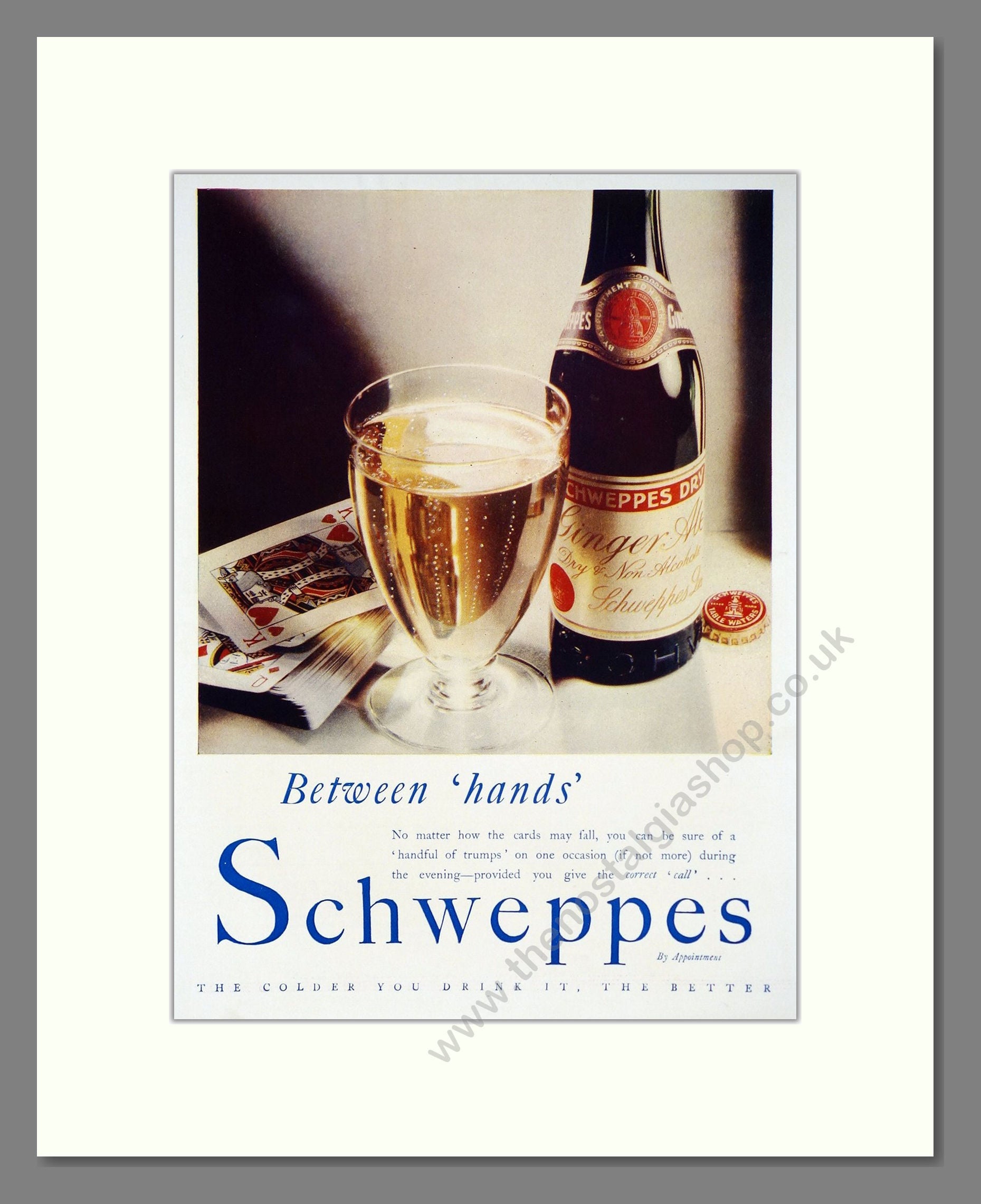 Schweppes - Ginger Ale. Vintage Advert 1936 (ref AD67064)