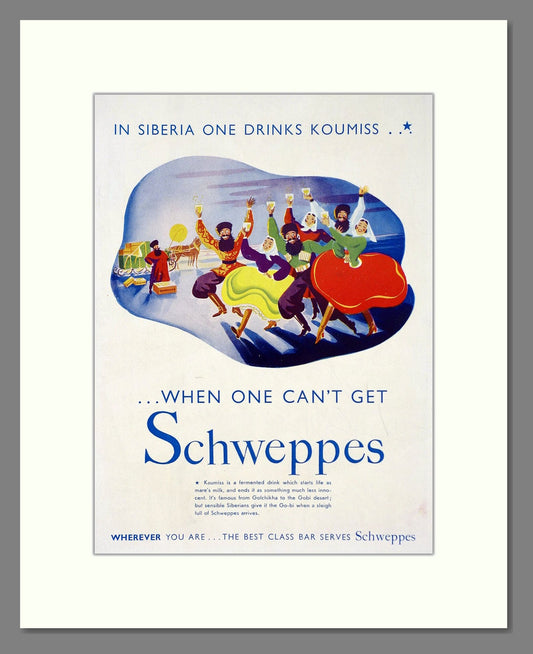 Schweppes - Drinks. Vintage Advert 1938 (ref AD67068)