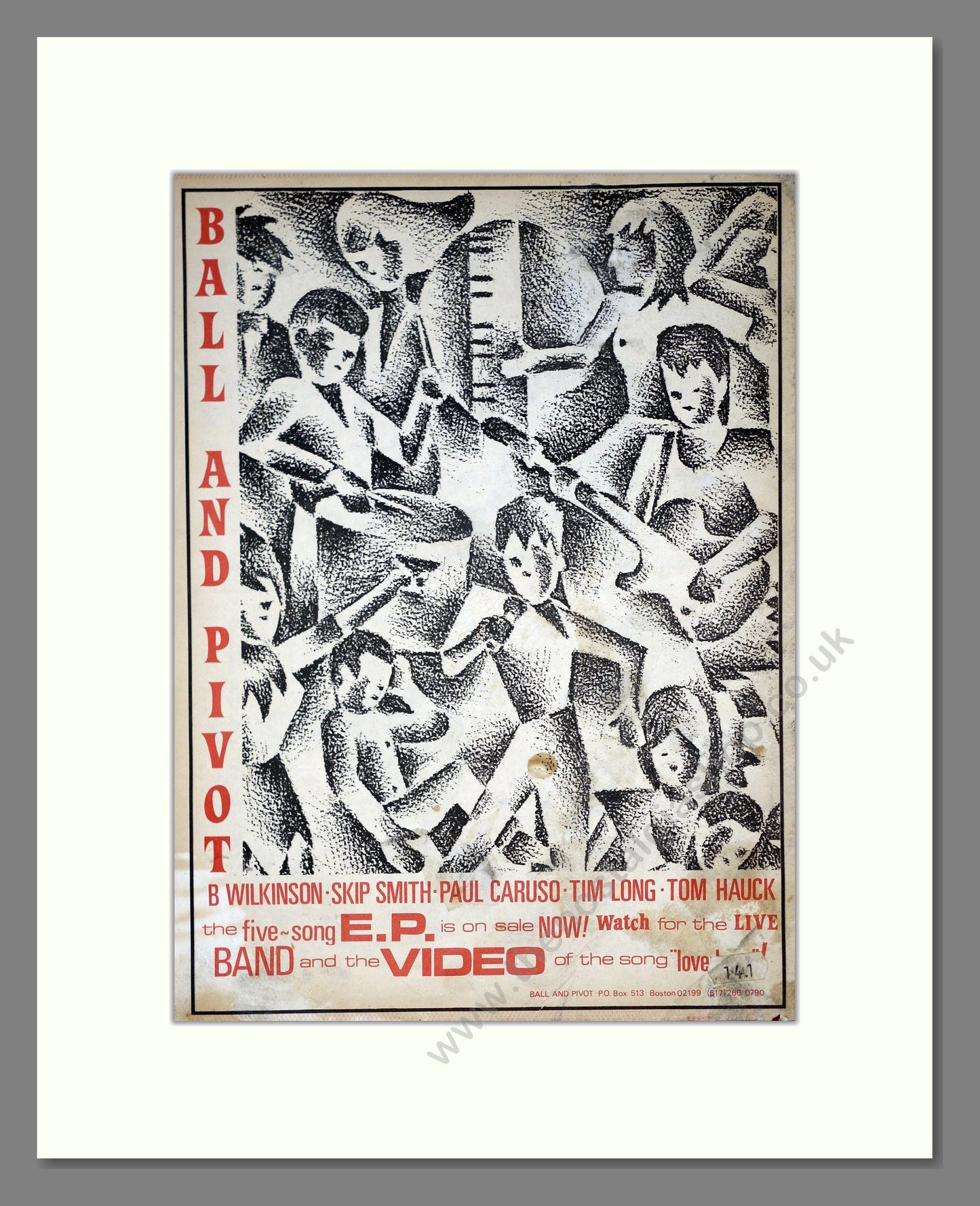 Ball And Pivot - Five Song EP. Vintage Advert 1984 (ref AD21004)