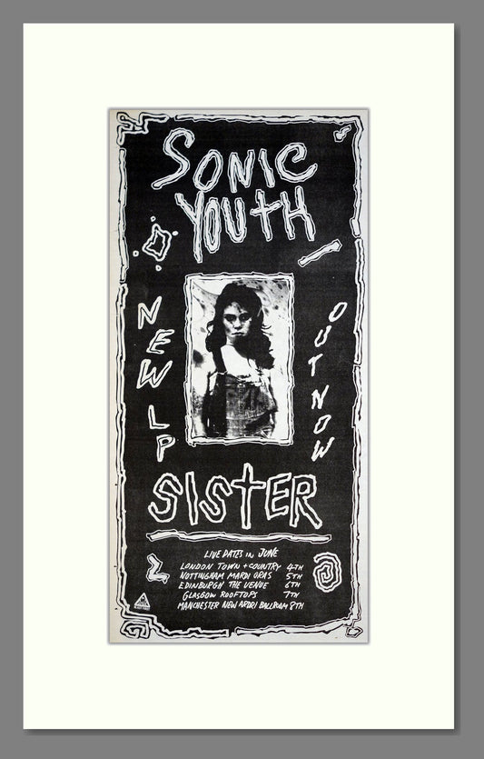 Sonic Youth - Sister. Vintage Advert 1987 (ref AD21008)
