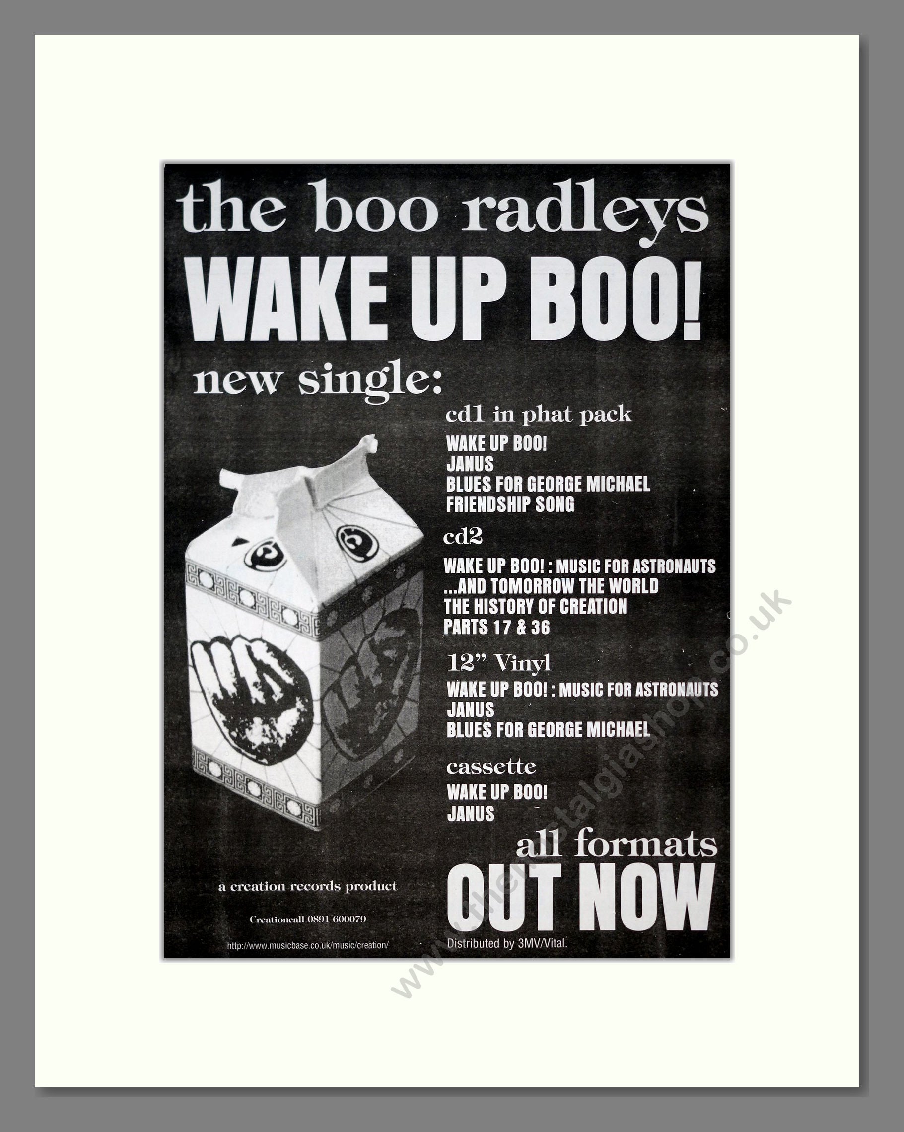 Boo Radleys (The) - Wake Up Boo!. Vintage Advert 1995 (ref AD21010)