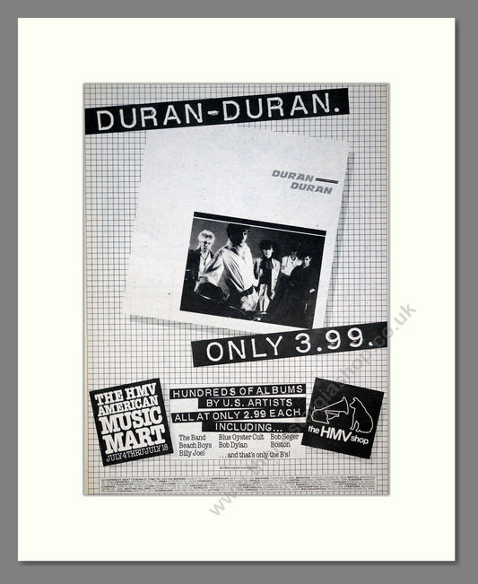 Duran Duran - Debut Album. Vintage Advert 1981 (ref AD21012)