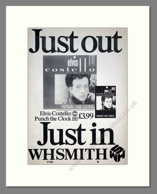 Elvis Costello - Punch The Clock. Vintage Advert 1983 (ref AD21013)
