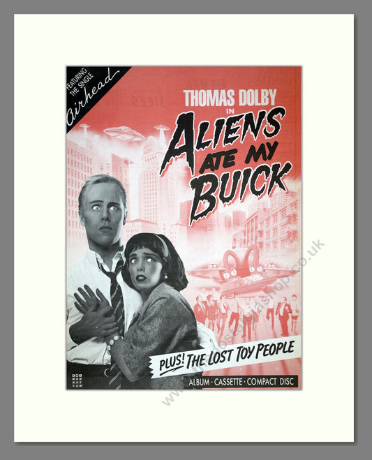 Thomas Dolby - Aliens Ate My Buick. Vintage Advert 1988 (ref AD21023)