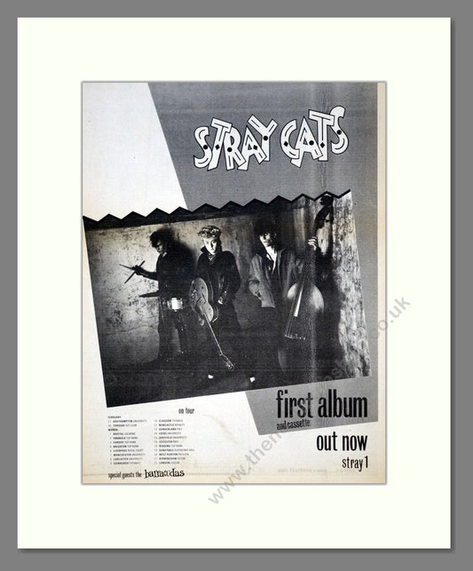 Stray Cats - Debut Album. Vintage Advert 1981 (ref AD21044)