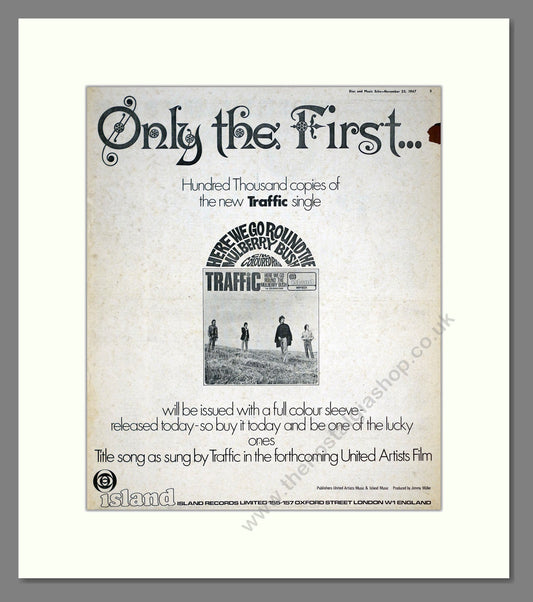 Traffic - Here We Go Round The Mulberry Bush. Vintage Advert 1967 (ref AD21045)