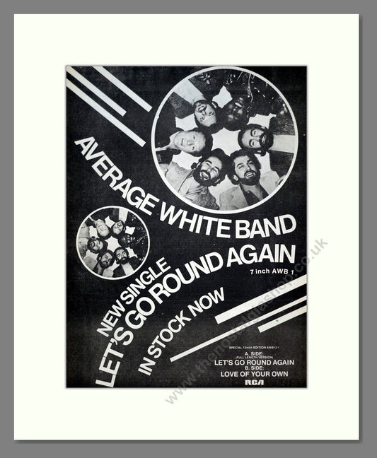 Average White Band - Let's Go Round Again. Vintage Advert 1980 (ref AD21053)