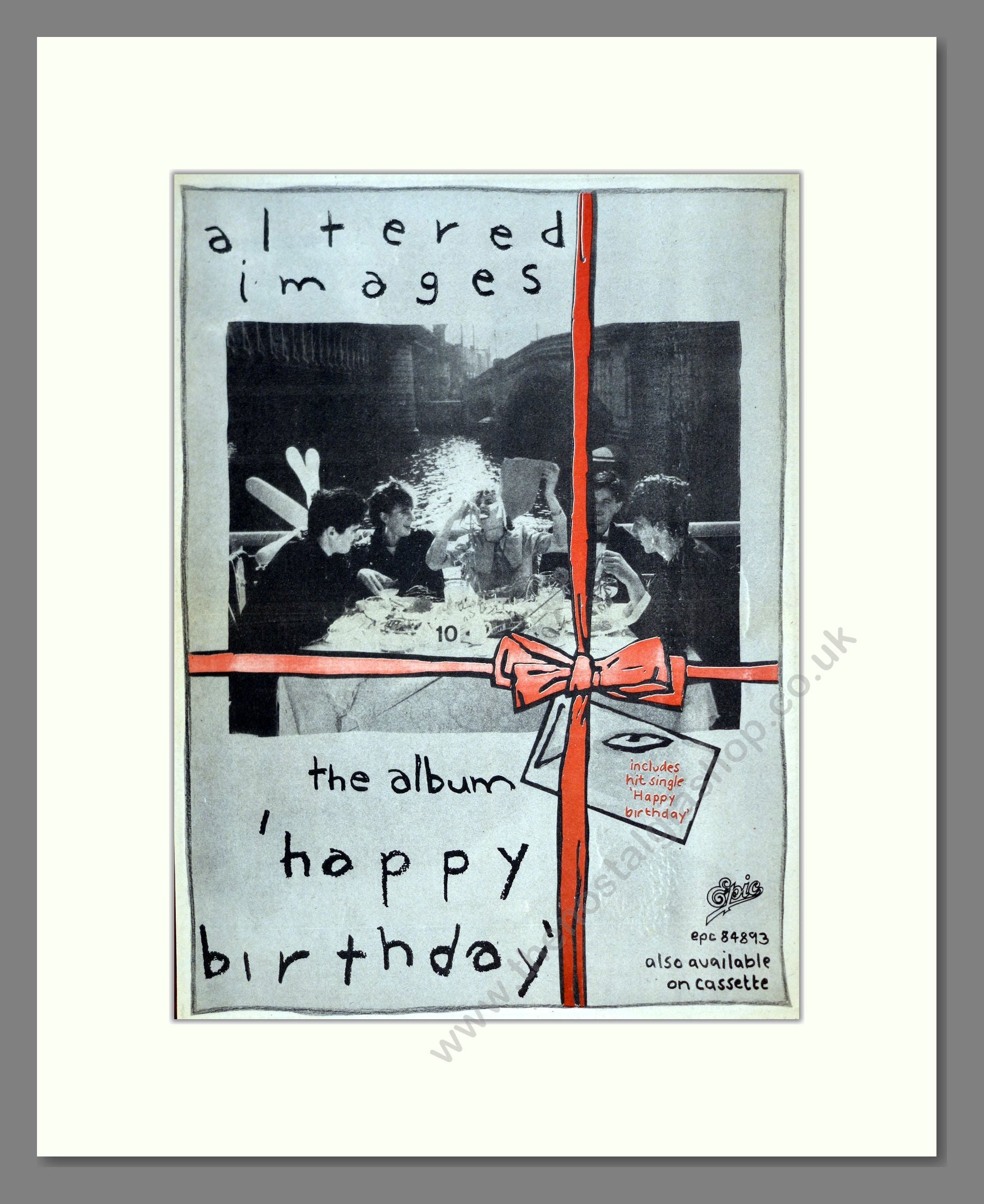 Altered Images - Happy Birthday. Vintage Advert 1981 (ref AD21055)
