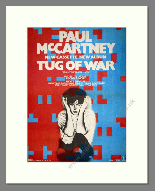 Paul McCartney - Tug Of War. Vintage Advert 1982 (ref AD21062)