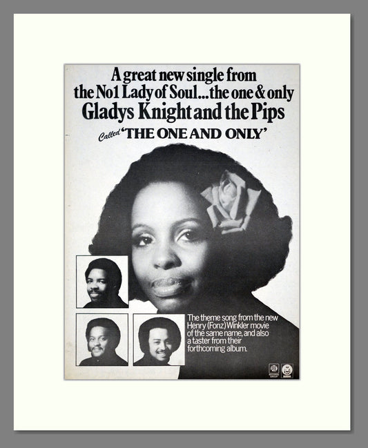Gladys Knight And The Pips - The One And Only. Vintage Advert 1978 (ref AD21066)
