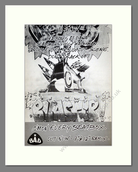 Big Audio Dynamite - Blaster. Vintage Advert 1986 (ref AD21069)