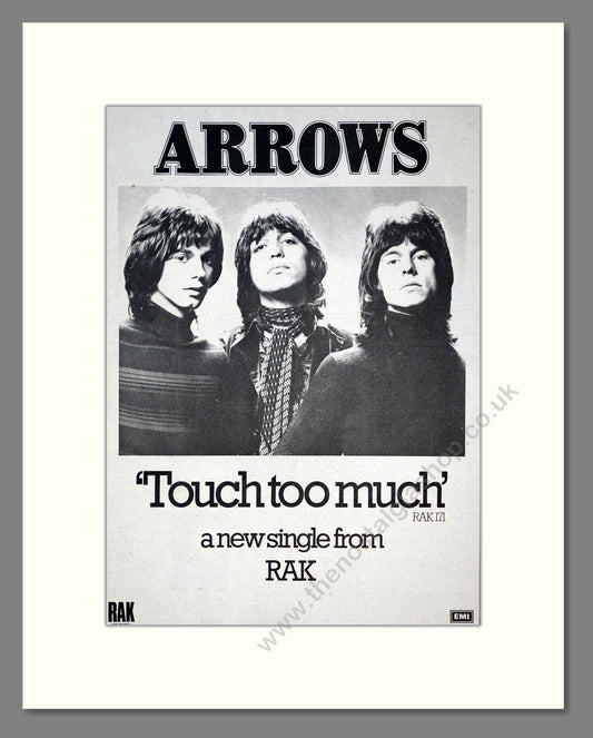 Arrows - Touch Too Much. Vintage Advert 1974 (ref AD21075)
