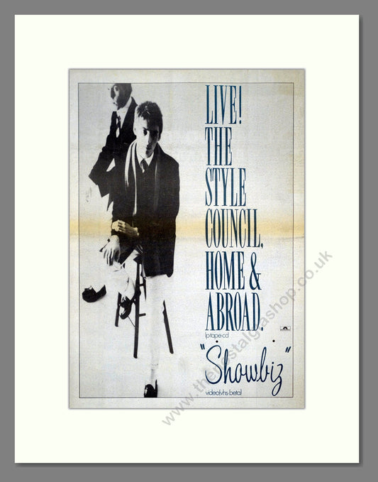 Style Council (The) - Home And Abroad Live. Vintage Advert 1986 (ref AD21087)