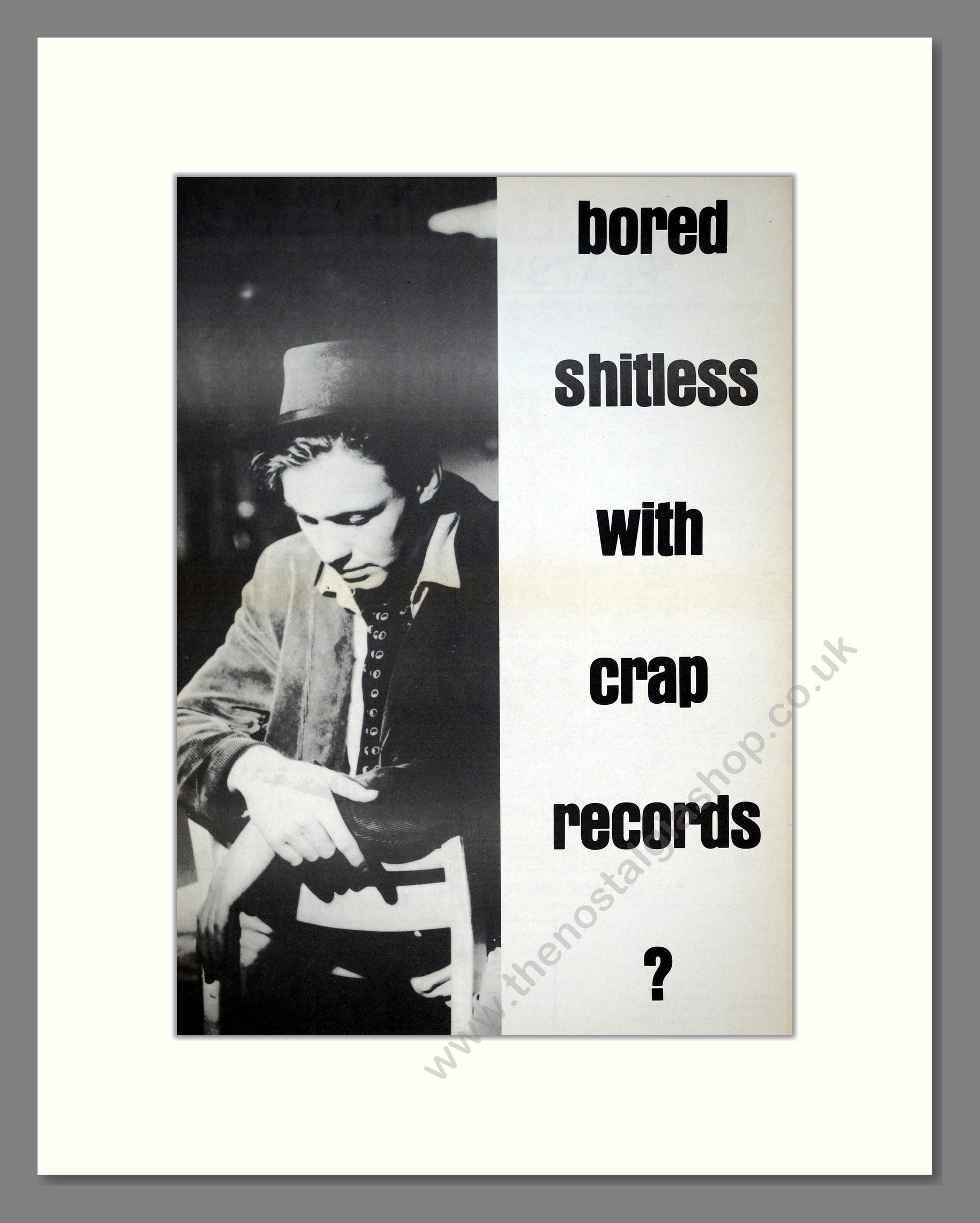 Martin Stephenson And The Daintees - Boat To Bolivia (Double Advert). Vintage Advert 1986 (ref AD21089)