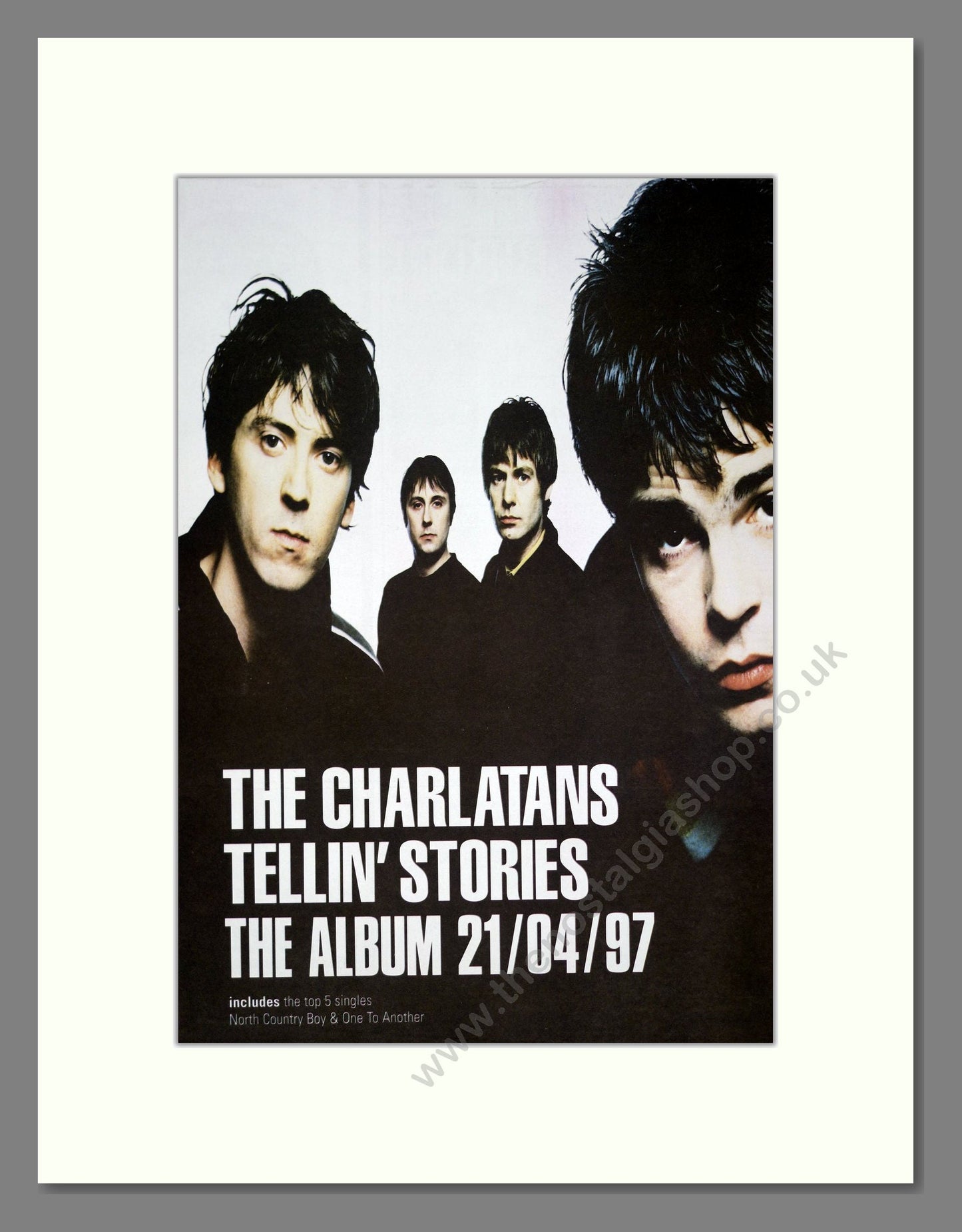 Charlatans (The) - Tellin Stories. Vintage Advert 1997 (ref AD21107)