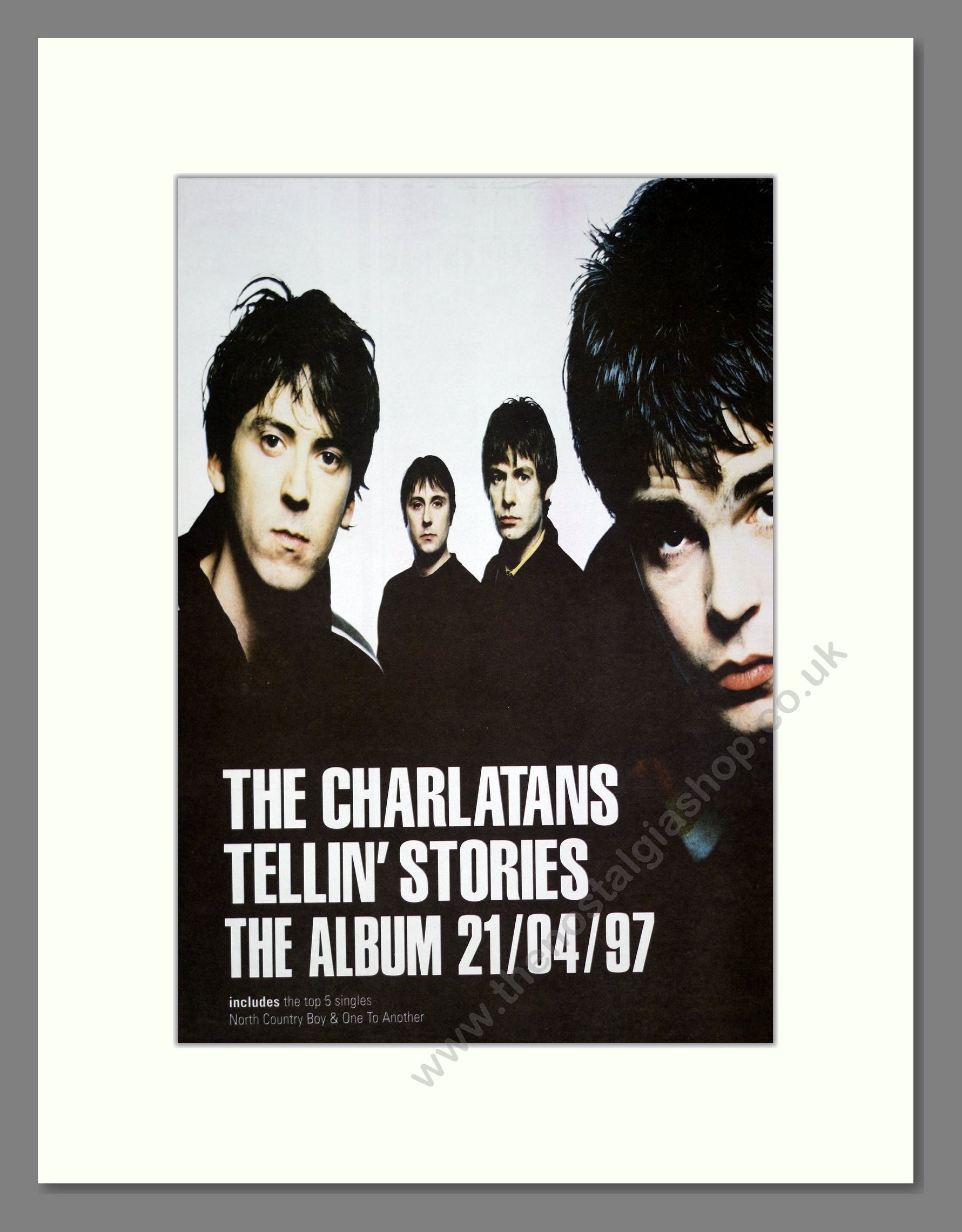 Charlatans (The) - Tellin Stories. Vintage Advert 1997 (ref AD21107)