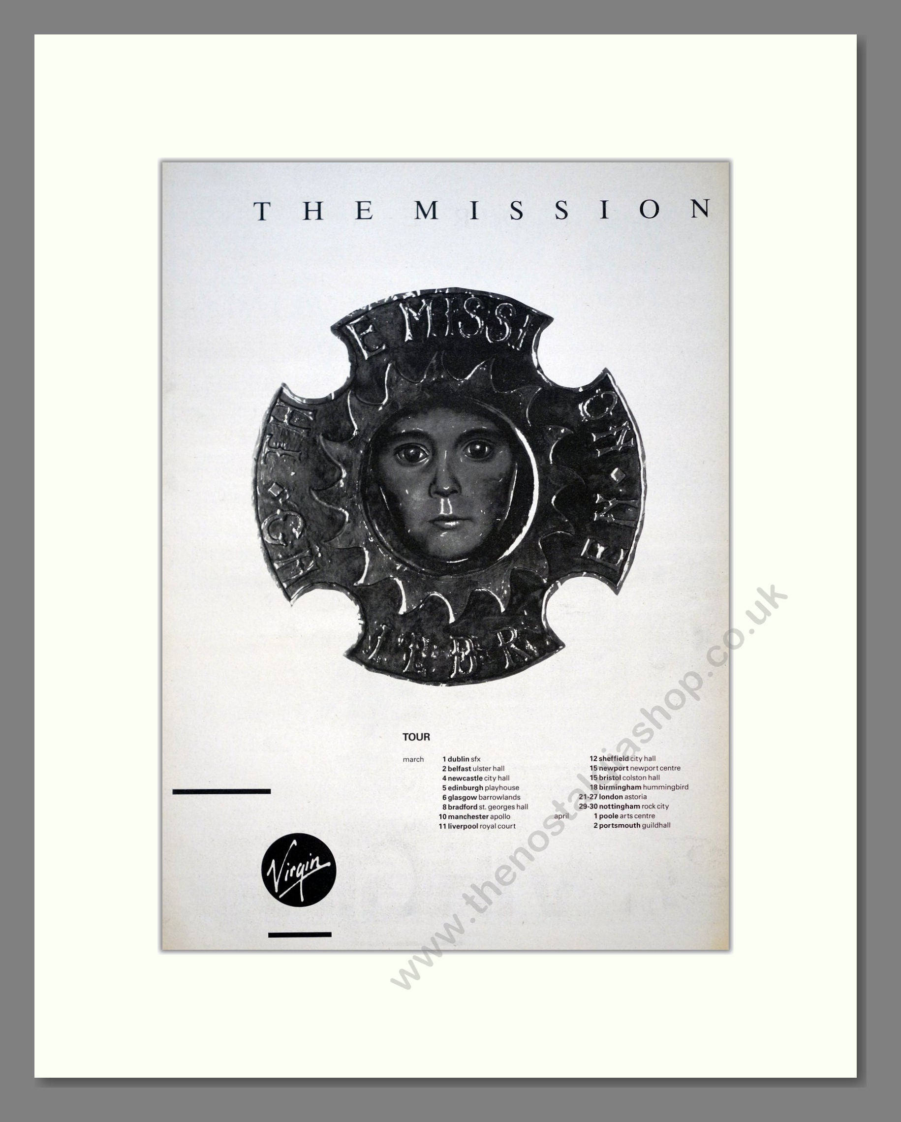 Mission (The) - Children (Double Advert). Vintage Advert 1988 (ref AD21118)