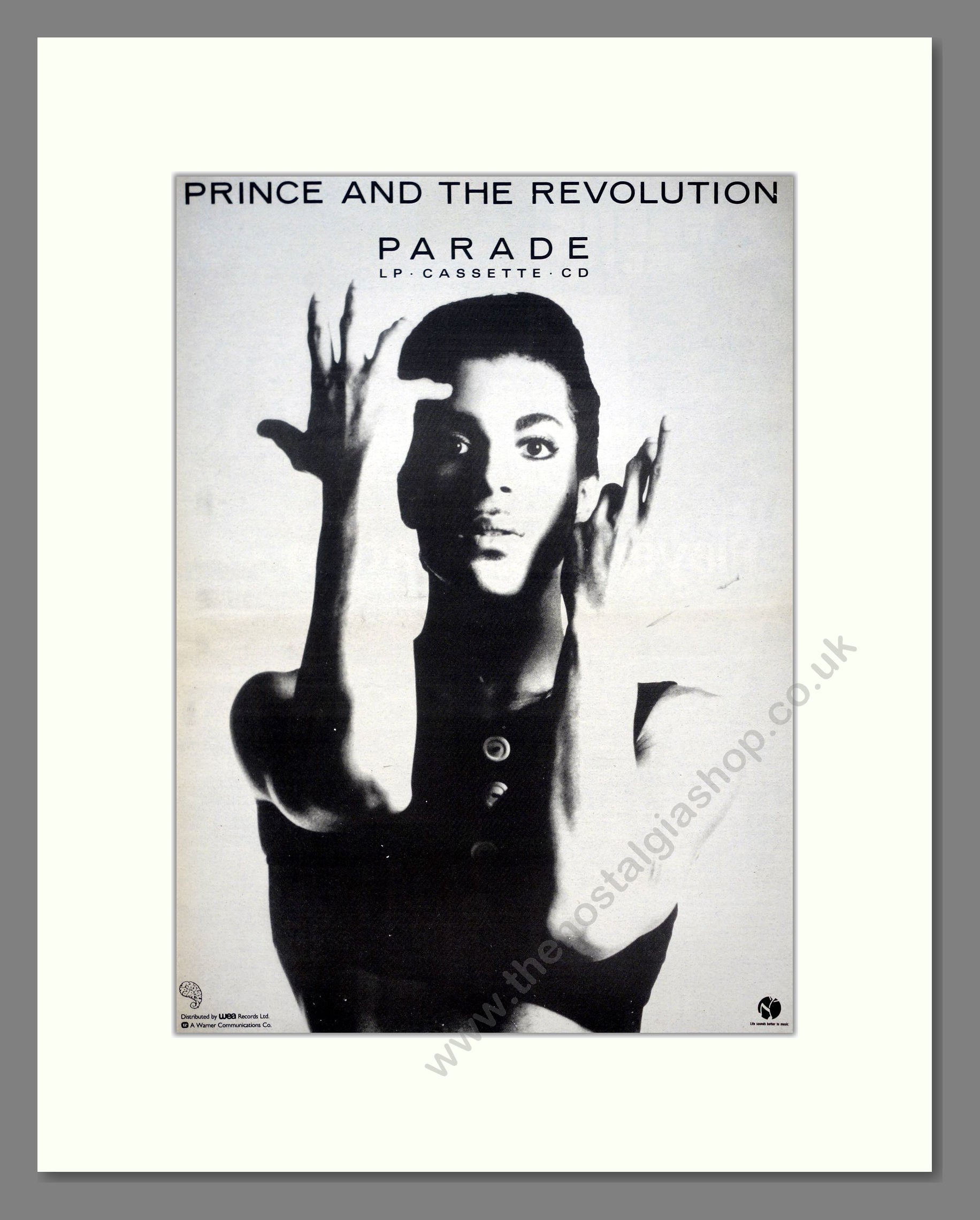 Prince And The Revolution - Parade. Vintage Advert 1986 (ref AD21134)