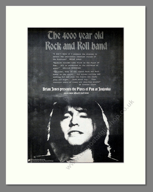Brian Jones - Pipes Of Pan. Vintage Advert 1971 (ref AD21142)
