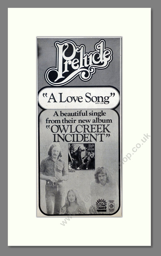 Prelude - A Love Song. Vintage Advert 1975 (ref AD21153)