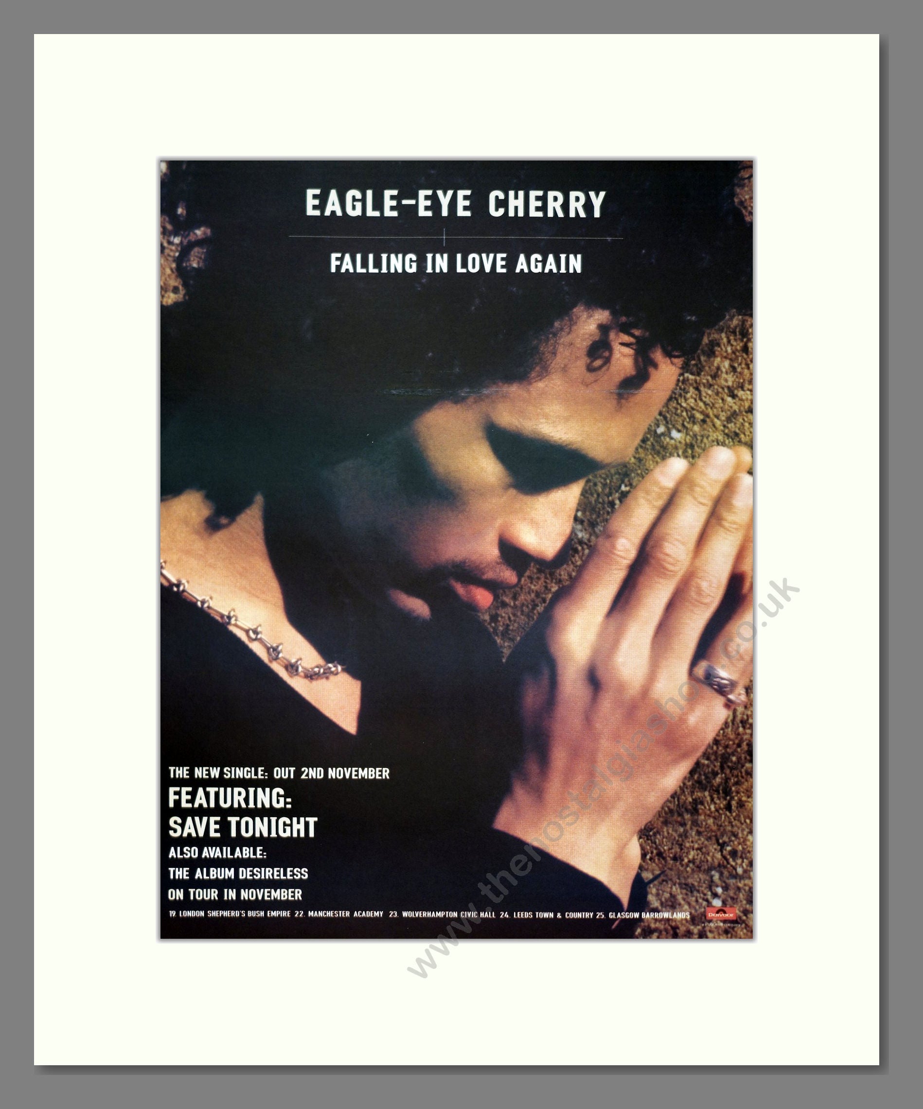 Eagle-Eye Cherry - Falling In Love Again. Vintage Advert 1998 (ref AD21158)