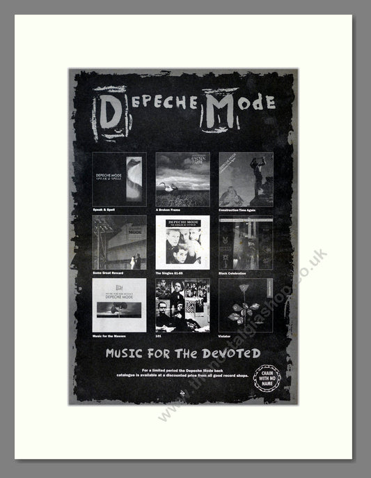 Depeche Mode - Music For The Devoted. Vintage Advert 1993 (ref AD21164)