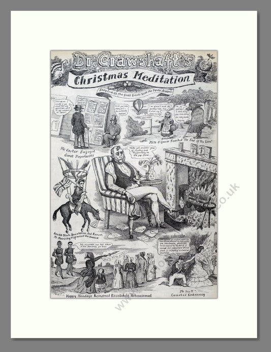 Dr Crawshaft - Christmas Meditation. Vintage Advert 1992 (ref AD21166)