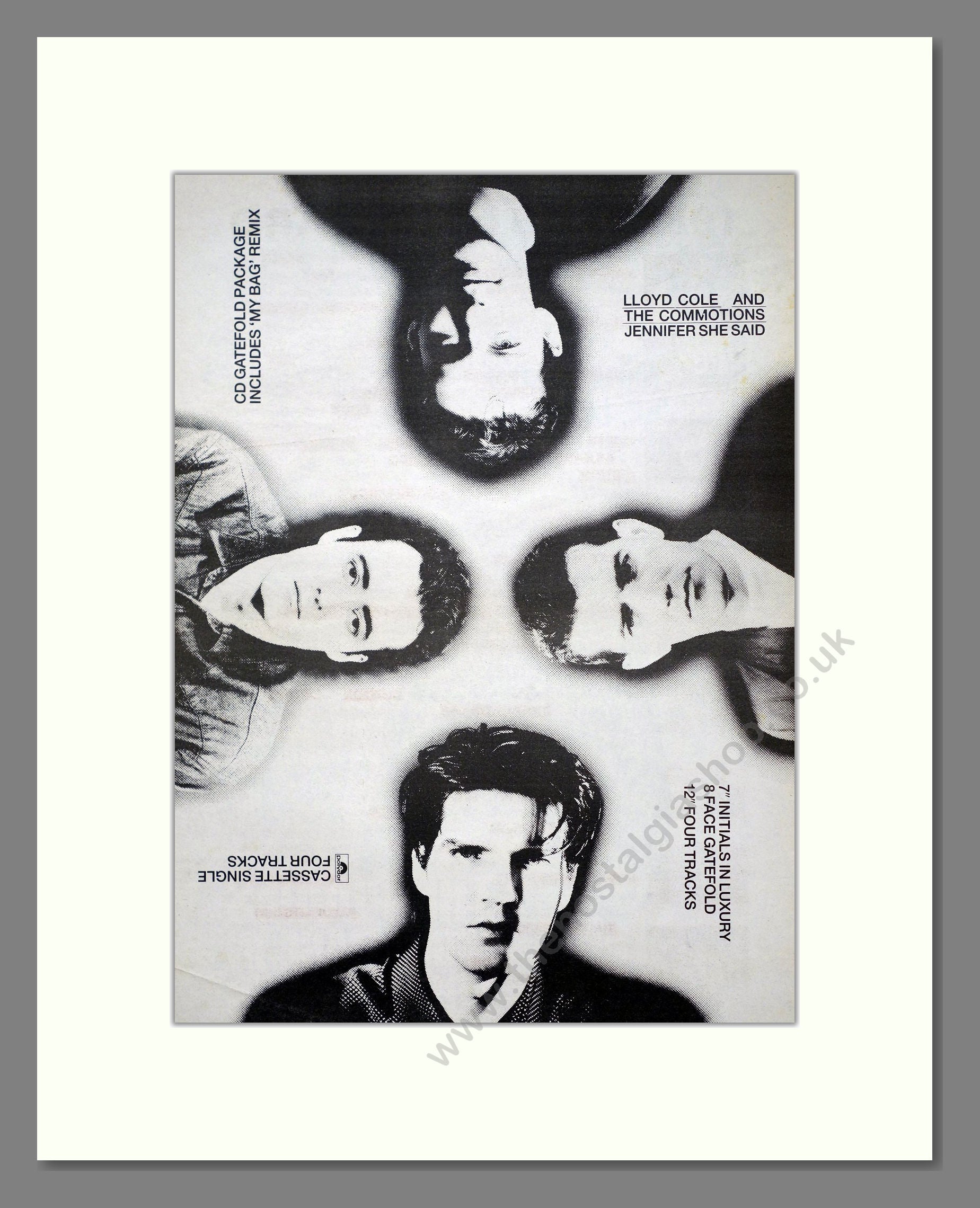 Lloyd Cole And The Commotions - Jennifer She Said. Vintage Advert 1988 (ref AD21173)