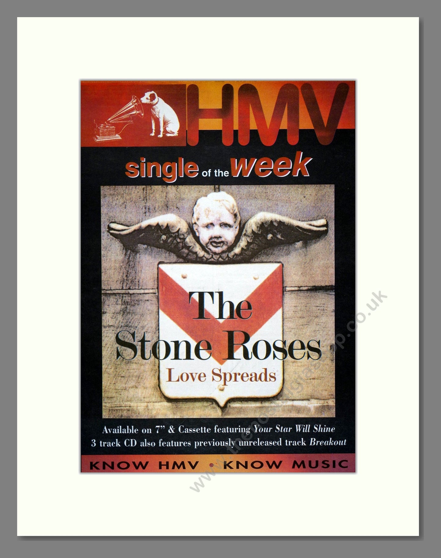 Stone Roses (The) - Love Spreads. Vintage Advert 1994 (ref AD21176)