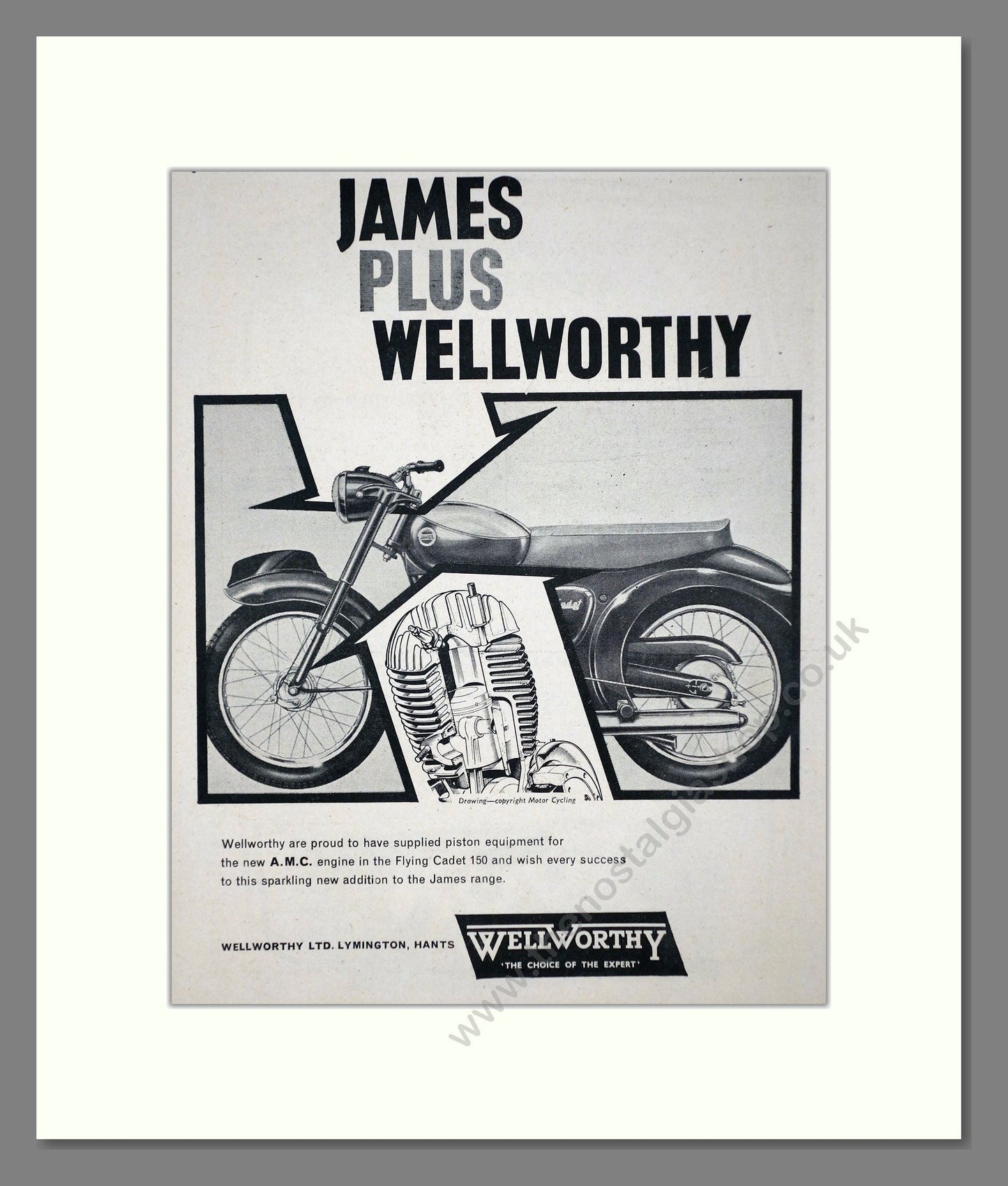 James - Plus Welworthy. Vintage Advert 1959 (ref AD67154)