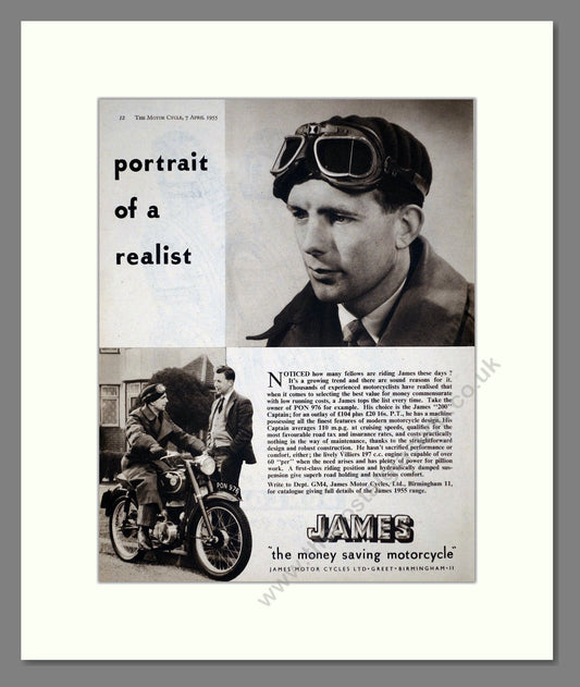James - Captain 200. Vintage Advert 1955 (ref AD67157)