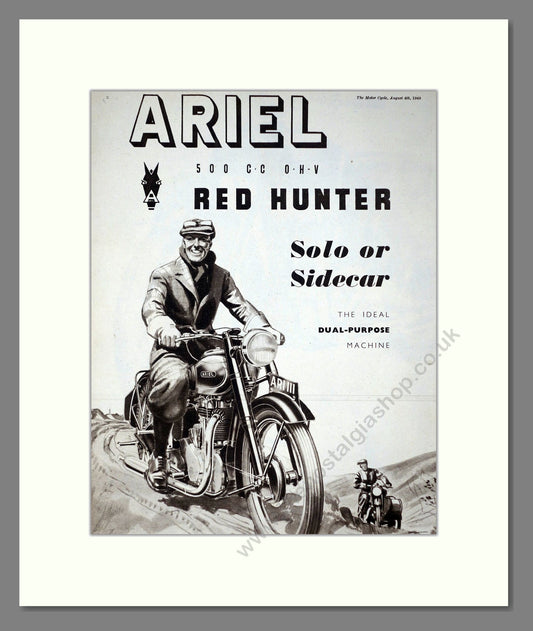 Ariel - Red Hunter. Vintage Advert 1949 (ref AD67173)