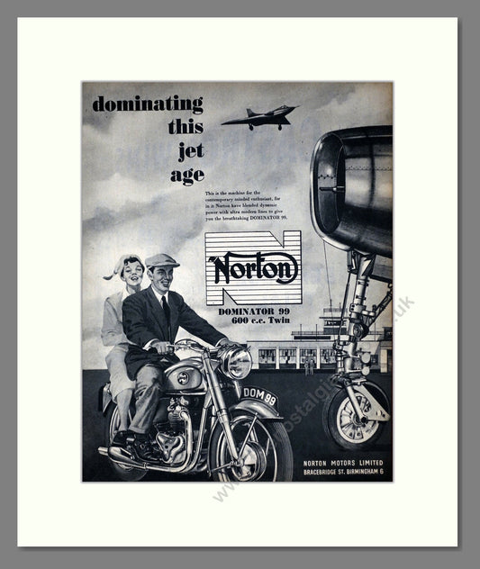 Norton - Dominator 99. Vintage Advert 1956 (ref AD67202)