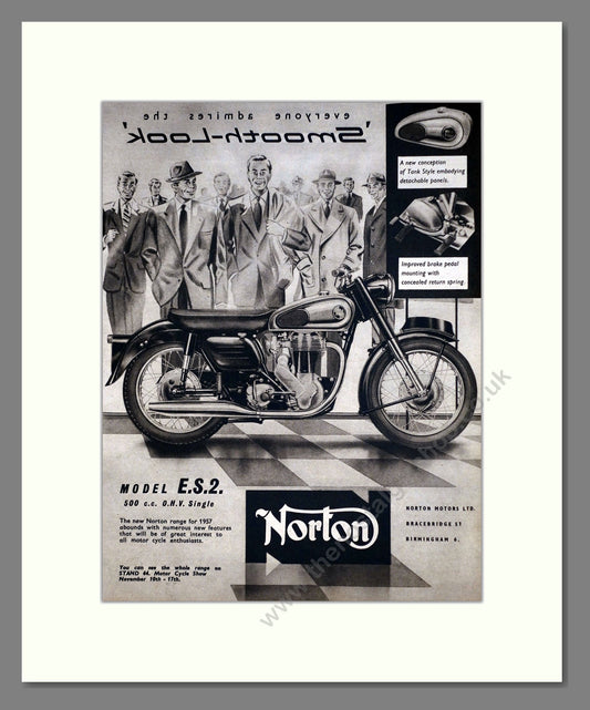 Norton - ES2. Vintage Advert 1956 (ref AD67223)