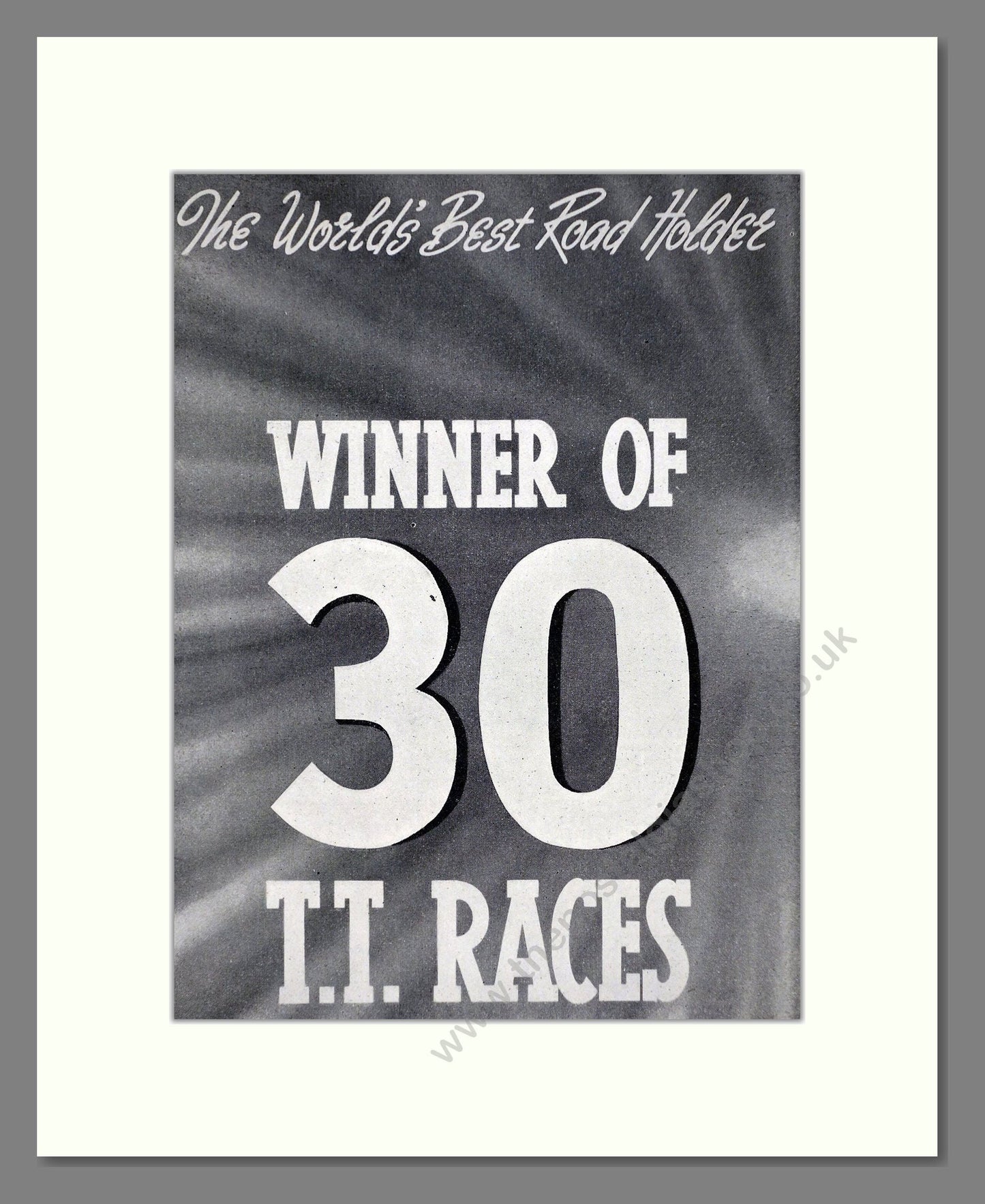 Norton - 30 TT Races. Vintage Advert 1953 (ref AD67229)