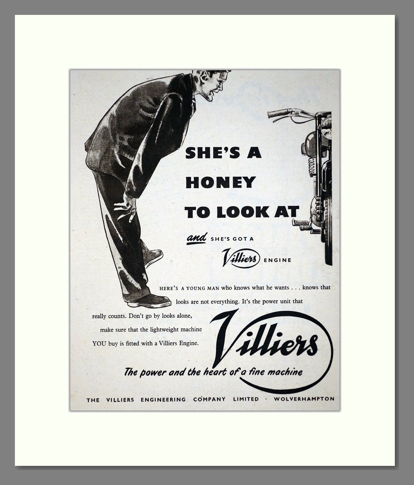 Villiers - Engines. Vintage Advert 1955 (ref AD67244)