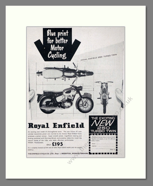Royal Enfield - 250 Turbo Twin. Vintage Advert 1964 (ref AD67333)