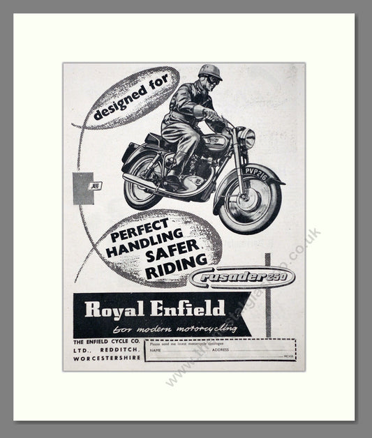 Royal Enfield - Crusader 250. Vintage Advert 1958 (ref AD67350)