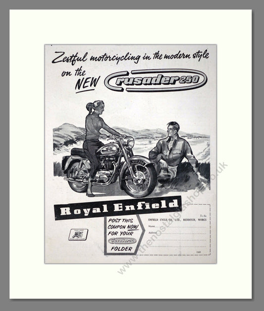 Royal Enfield - Crusader 250. Vintage Advert 1956 (ref AD67352)