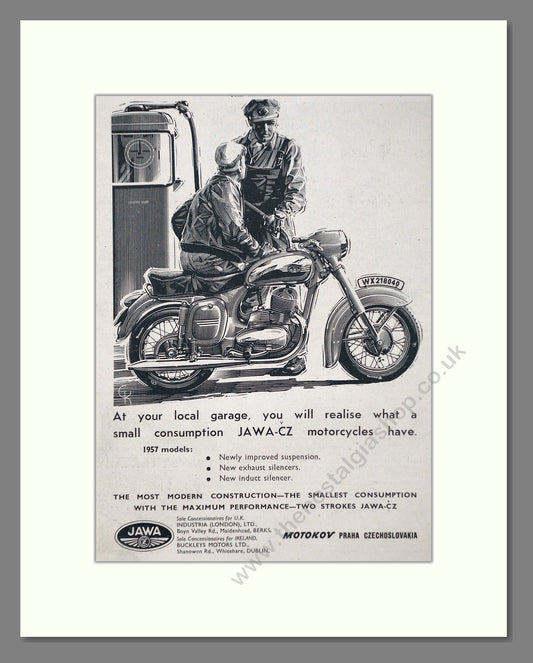 Jawa / CZ - At Motokov. Vintage Advert 1958 (ref AD67371)